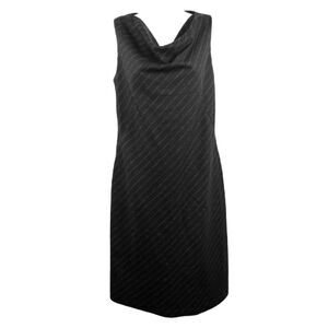 Banana Republic Wool Cashmere Lined Cowl Neck Sheath Dress Black Size 8/ M